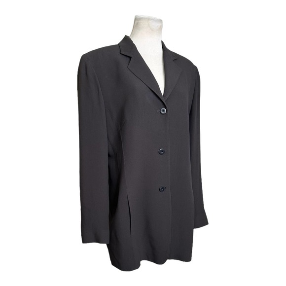 Emanuel Ungaro vintage brown three button blazer size 14 - Picture 6 of 8